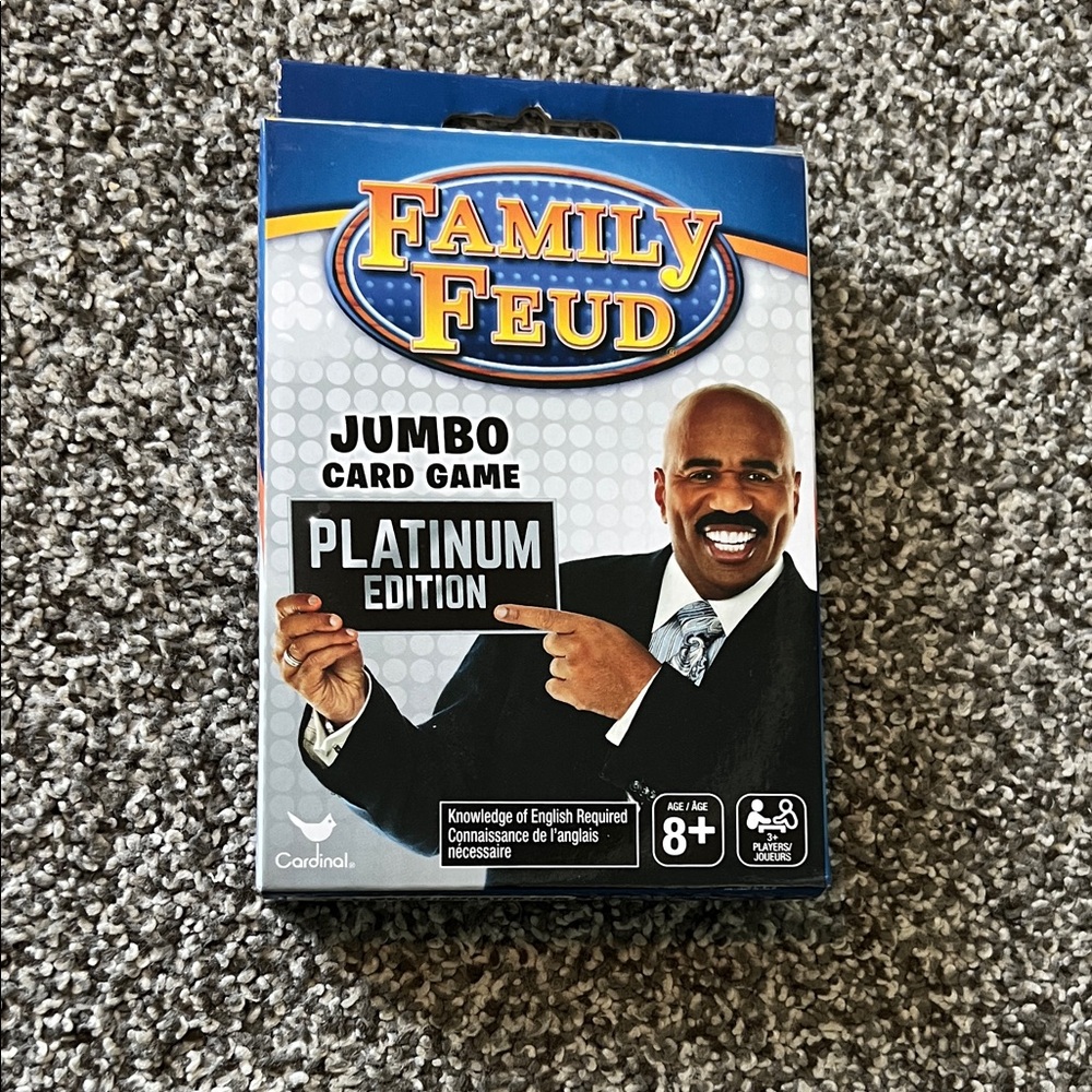 BNWT Family Feud Jumbo Card Game/Travel Game - Platinum Edition